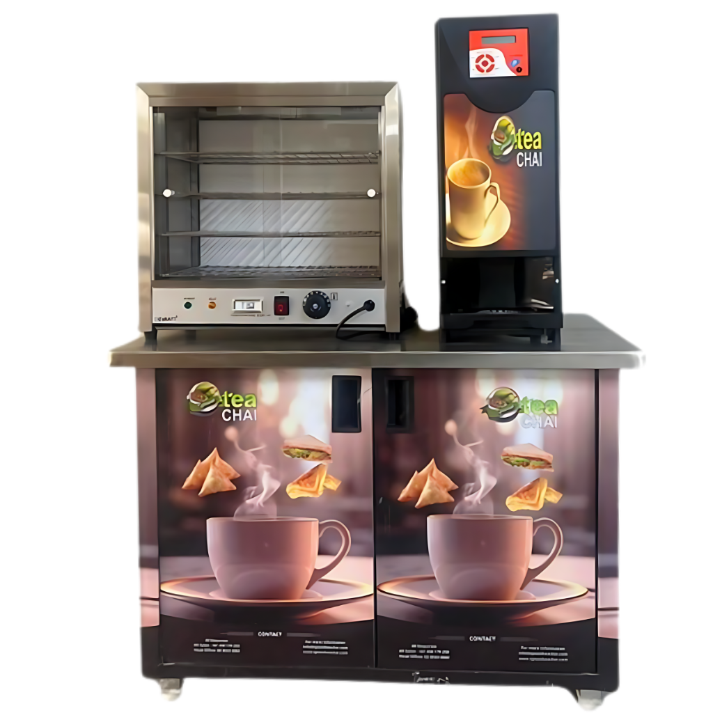spiced tea chai large machine trolley front shot